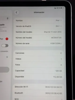 Nuevo iPad Air 11 M3 Plata