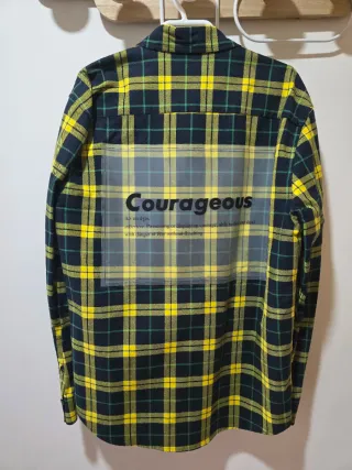 Camisa cuadros Bershka manga larga