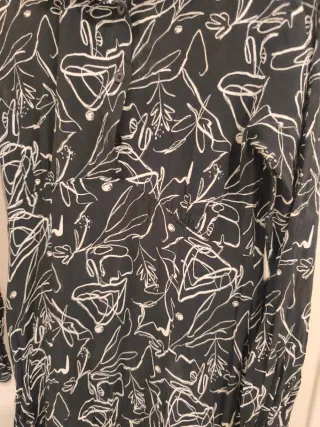 Vestido Camisero ZARA Estampado Abstracto