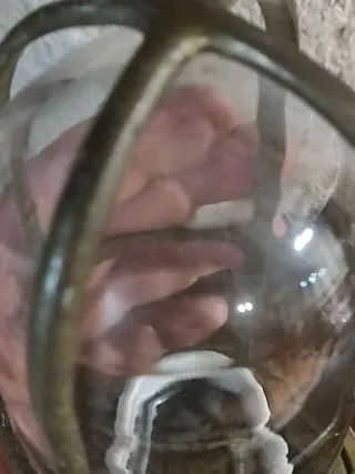 Lámpara Bronce Barco con Tulipa