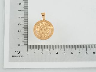 colgante oro 18k con piedra con circonita