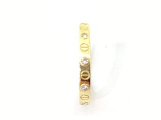 anillo oro 18k con piedra con circonita