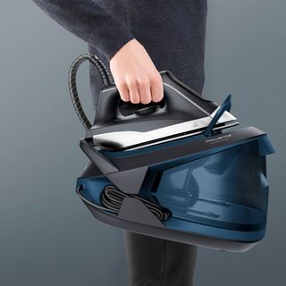 Rowenta Powersteam \- Centro planchado alta presión 6,2 bares, golpe de vapor de 340 g/min, continuo de 120 g/min suela MicroSteam con depósito de 1,7 L y Modo Eco, para todos los tejidos