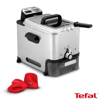 Tefal Filtra FR511170 \- Pro Premium, Freidora Semiprofesional, 3 Litros de Capacidad, Temporizador Digital, Desmontable y Compatible con Lavavajillas, 2400 W, Acero Inoxidable, Gris