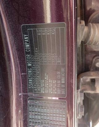 Llanta 7.5 j x 18 et 43 ssangyong kyron 200 467706