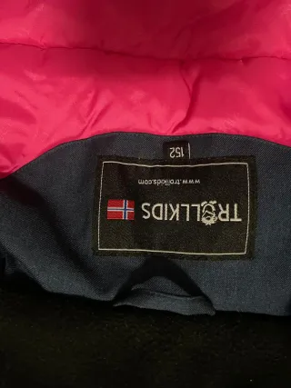 Parka Niña Trollkids Oslo Azul Marino talla 152
