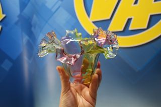 Antigua lámpara de araña en cristal de Murano. 3 brazos.