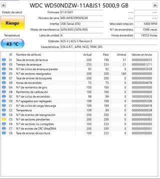Disco Duro Externo WD Elements 2620 5TB