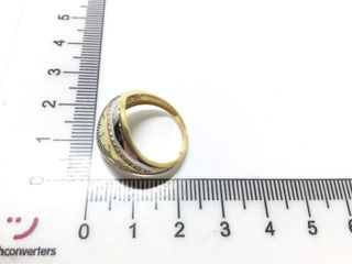 anillo oro 18k con piedra con circonita t. 1 (13,05 mm)