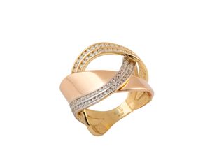 anillo oro 18k con piedra con circonita t. 4 (14,05 mm)