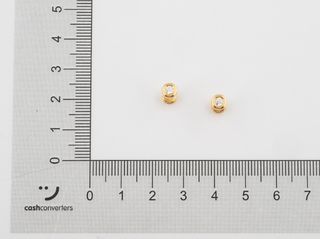 pendientes oro 18k con piedra