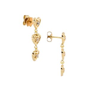 pendientes oro 18k con piedra