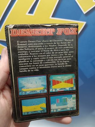videojuego- DESERT FOX / EL ZORRO DEL DESIERTO. US GOLD, 1986 Commodore C64