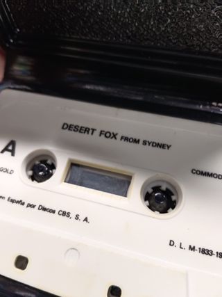 videojuego- DESERT FOX / EL ZORRO DEL DESIERTO. US GOLD, 1986 Commodore C64