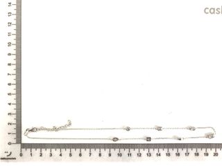 cadena plata 925mm con piedra con circonita 24 2.5cm