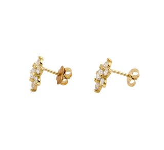 pendientes oro 18k con piedra