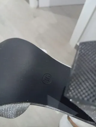 Sandalias tacón lentejuelas talla 36