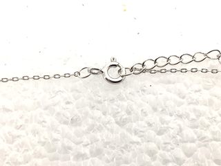 cadena plata 925mm con piedra con circonita 19 2.5cm