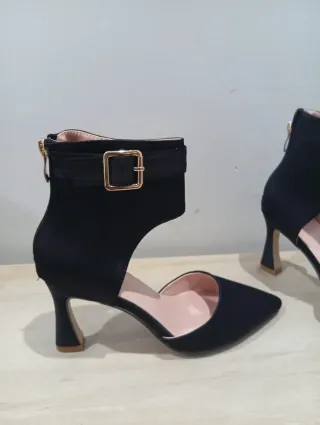 Sandalias tacón negras talla 35