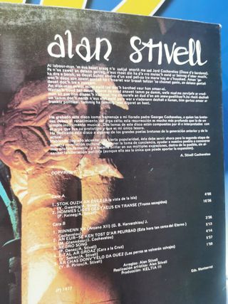 Disco, LP, vinilo, Alan Stivell – (Hacia La Isla), 1977, spain