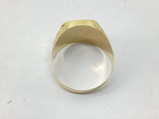 sello oro 18k con piedra con circonita