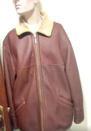 Chaqueta de piel J. Cabezón granate