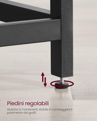 Escritorio Esquinero, Escritorio para Computadora en Forma de L, 149 X 149 X 76 Cm, para Oficina Estudio Gaming, Marrón Vintage y Negro Tinta LWD73X