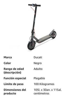 Patinete Eléctrico Ducati Pro 1 evo