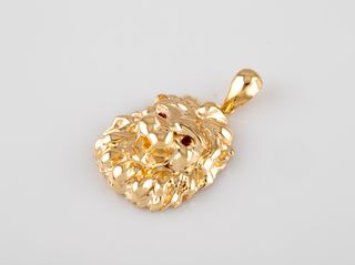 colgante oro 18k con piedra con circonita