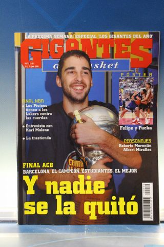 Revistas Baloncesto: Gigantes del Basket nº 744, 972 y 977. 2000-04.