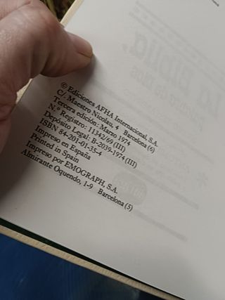 3 libros, LA BIBLIA PALABRA DE DIOS - AFHA. 1978
