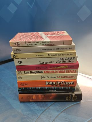 10 novelas, Libros, espionaje, policíaca, homicidios, diferentes autores