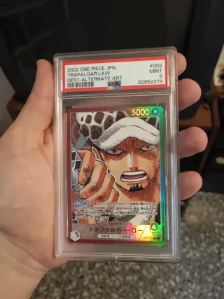 One Piece TCG Trafalgar Law OP01 PSA 9.