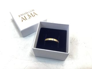 anillo oro 18k con piedra con circonita
