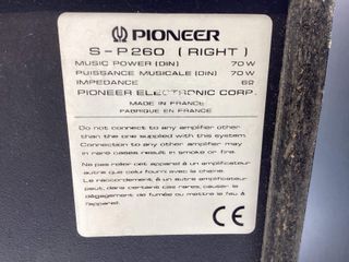 altavoces hifi pioneer s-p260
