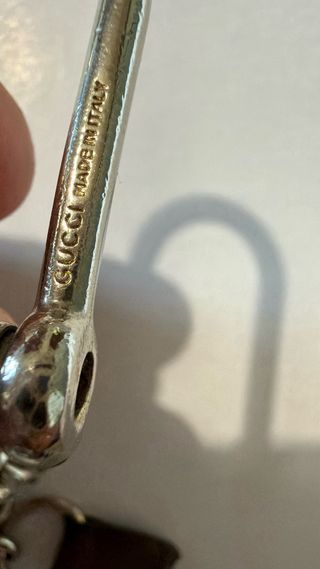 Monedero Porta Llaves Piel Marrón Gucci vintage