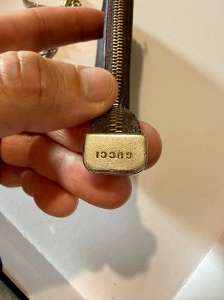 Monedero Porta Llaves Piel Marrón Gucci vintage