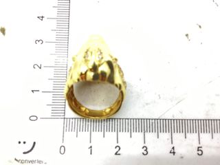 sello oro 18k con circonita