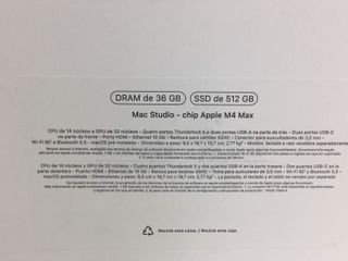 ordenador apple apple mac studio m4 max 14/32 (16ne) (2025) (a3143)