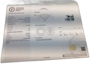 collar oro 18k con diamante de laboratorio 23cm