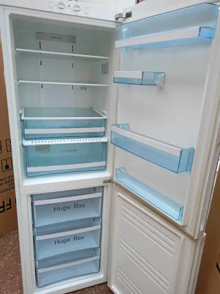 Nevera combi acero inoxidable