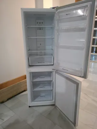 Nevera combi acero inoxidable