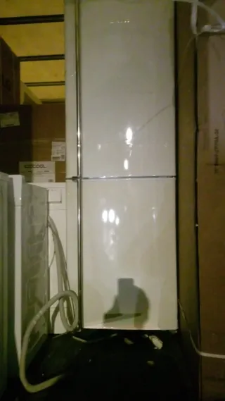 Nevera combi acero inoxidable