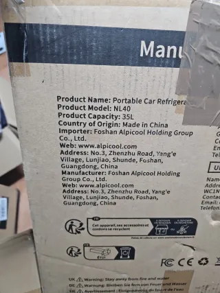 Nevera Portátil 35L Alpicool