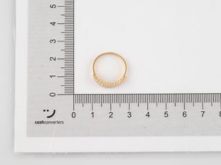 anillo oro 18k con piedra con circonita