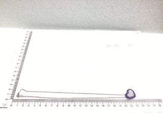 colgante oro 18k con piedra con diamante,zafiro