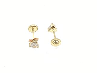 pendientes oro 18k con piedra