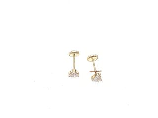 pendientes oro 18k con piedra