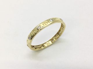anillo oro 18k con piedra con circonita