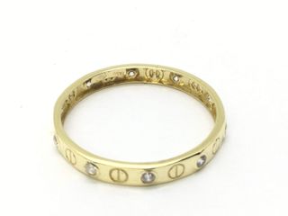 anillo oro 18k con piedra con circonita
